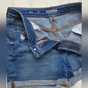 Sonoma Blue Denim Shorts Size 12